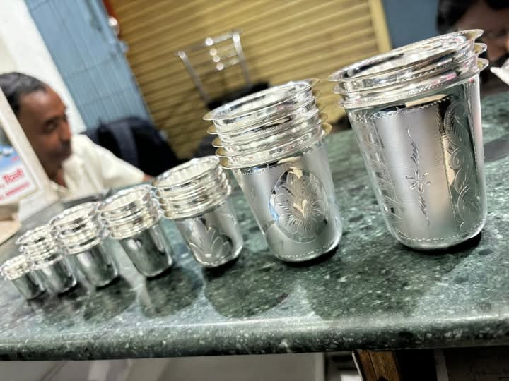Silver glass
